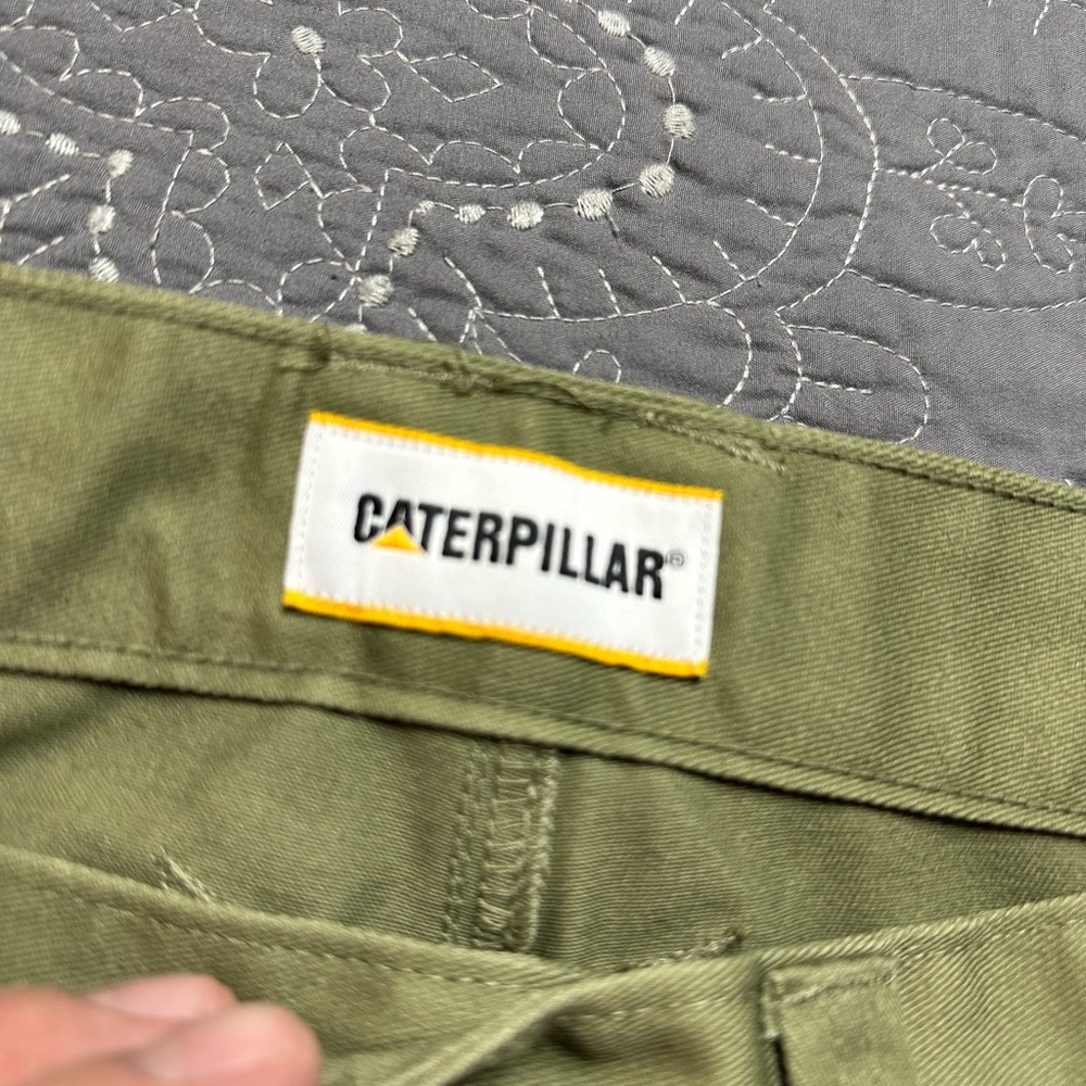 Caterpillar Men’s Green Twill Utility Pants NWT Size 32/32 - Picture 6 of 12